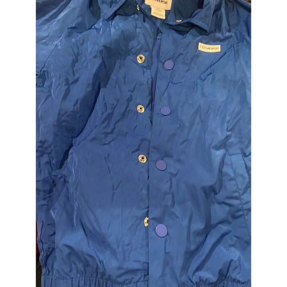 Converse All Star Kids Blue Jacket Size S - Picture 3 of 7